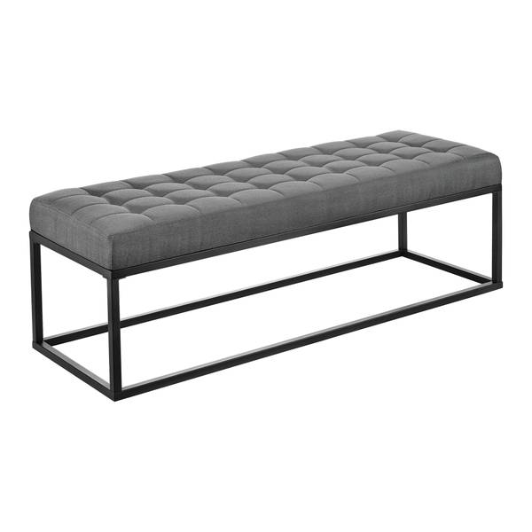 Polsterbank Salta Grau - Metall - 40 x 38 x 120 cm