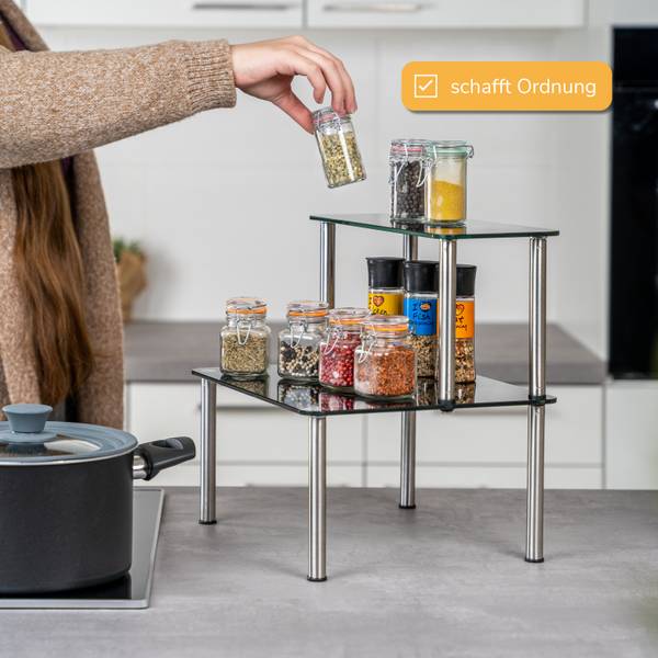 Gewürzregal 64633 Schwarz