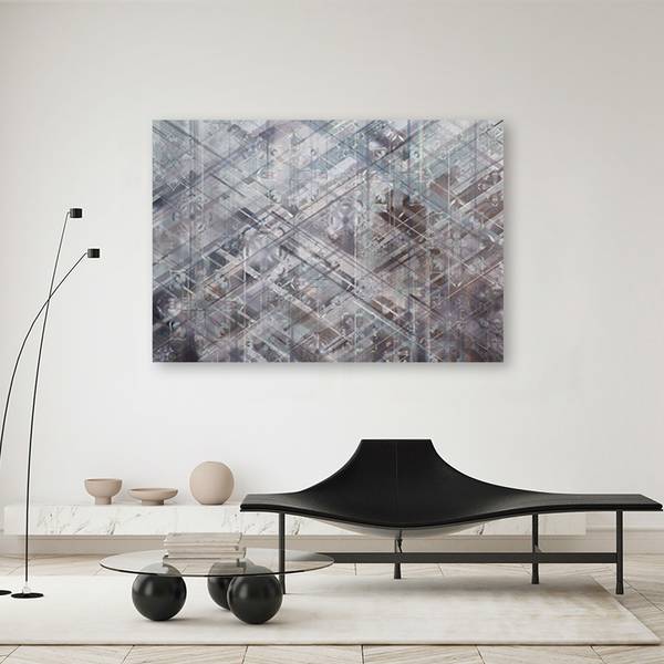 Tableau déco formes géométriques 120 x 80 cm