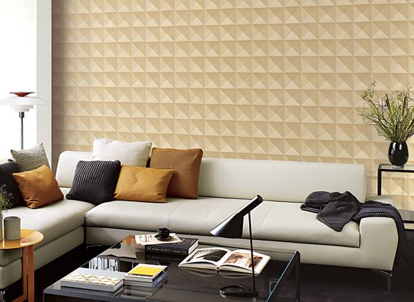 Vliestapete BA220063-DI Gold - Kunststoff - 53 x 1 x 1005 cm
