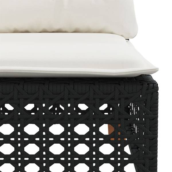 Garten-Lounge-Set 3036261-4 (10-teilig) Schwarz