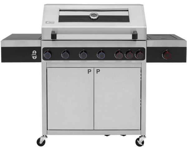 Gasgrill KEANSBURG 6 Silber - Metall - 64 x 64 x 99 cm