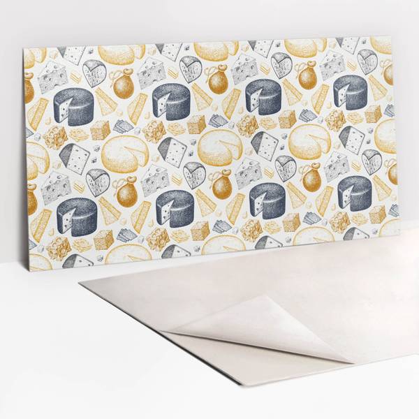 Selbstklebendes Wandpaneel Cartoon Gelb - Polyester PVC - 100 x 50 x 0 cm