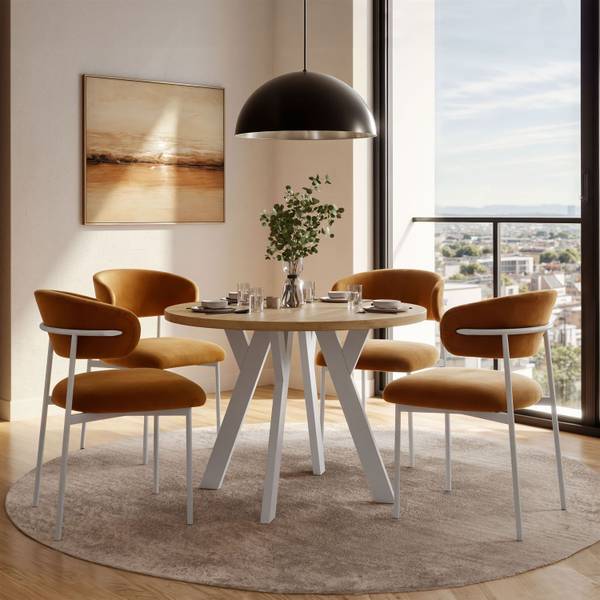 Ausziehbarer Tisch VOLTA LOFT Beige - Holzwerkstoff - 150 x 73 x 100 cm