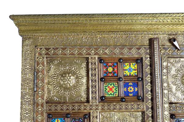 Armoire 1277 Marron - Bois massif - 40 x 180 x 100 cm