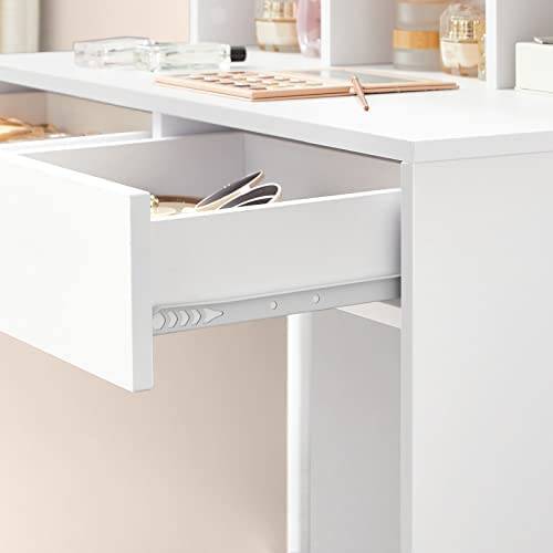 coiffeuse Orūmīyeh Blanc - Bois manufacturé - 40 x 140 x 80 cm