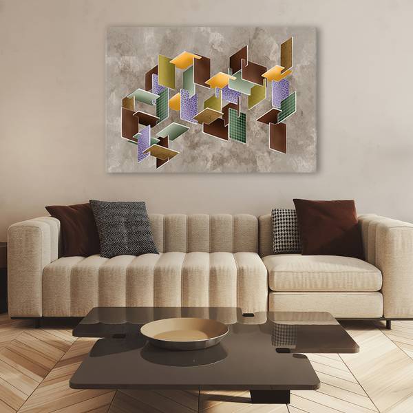 Wandbild 3d-puzzle 60 x 40 cm