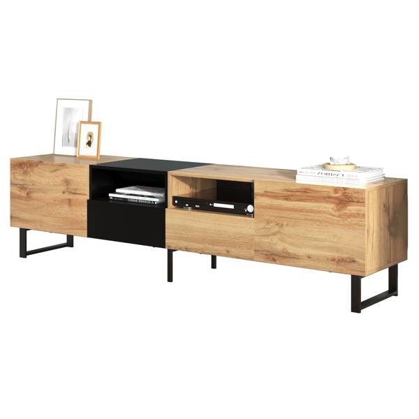 TV-Lowboard NaturEve Ⅱ Beige - Stahl - 190 x 48 x 38 cm