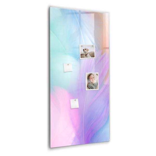 Memoboard Pastellfedern 60 x 120 cm