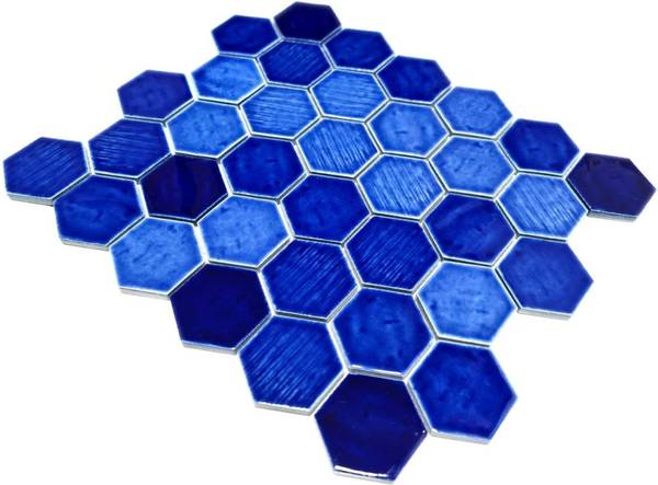 Mosaikfliesen 11K-SAN7 Blau - Keramik - 26 x 26 x 26 cm