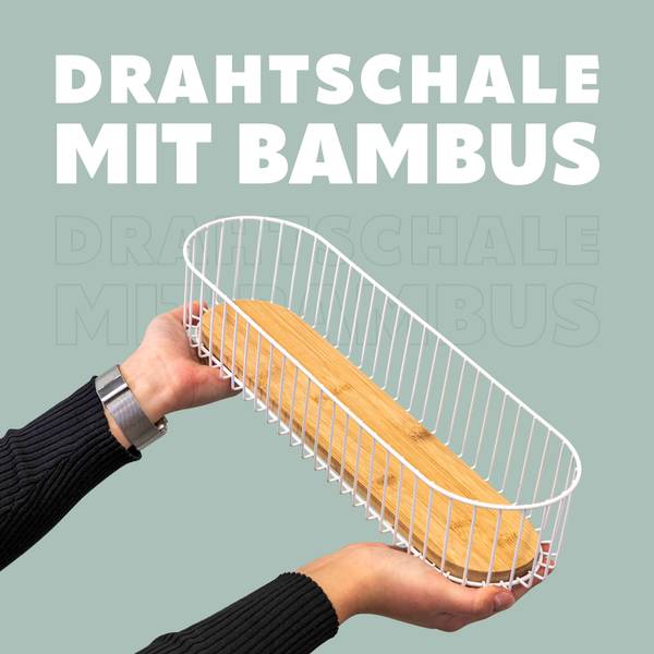 Drahtschale 55113 Weiß