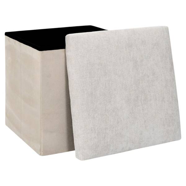 Sitzhocker HH-MAVI Beige - 38 x 38 x 38 cm