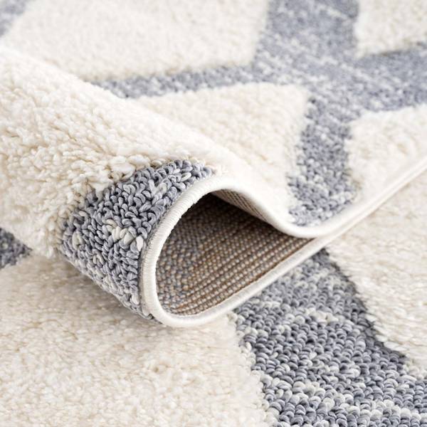 Hochflor-Teppich Focus Grau - Weiß - Textil - 160 x 1 x 230 cm