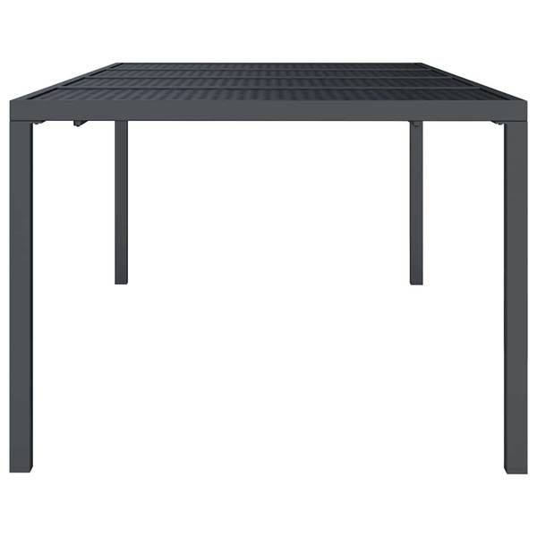 Table de jardin 3030483 Gris - Acier - 100 x 72 x 200 cm
