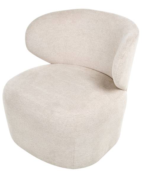 Sessel ALVDAL Beige - Schwarz - Textil - 74 x 73 x 79 cm