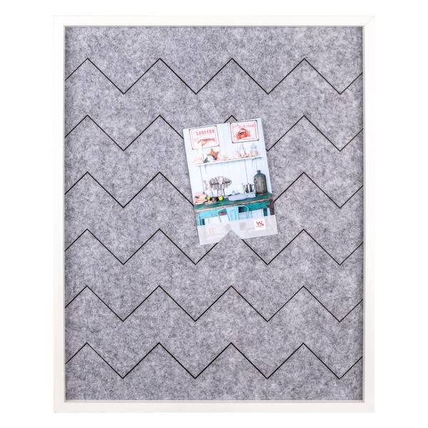 Memoboards Weiß - Holzwerkstoff - Holz teilmassiv - 40 x 50 x 3 cm