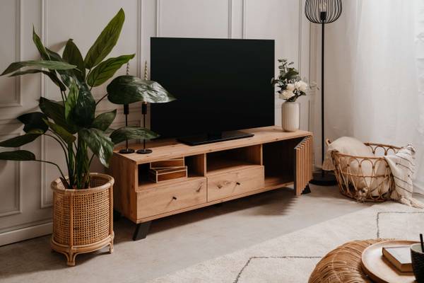 TV-Board Medan 3406 Braun - Holzwerkstoff - 44 x 138 x 40 cm