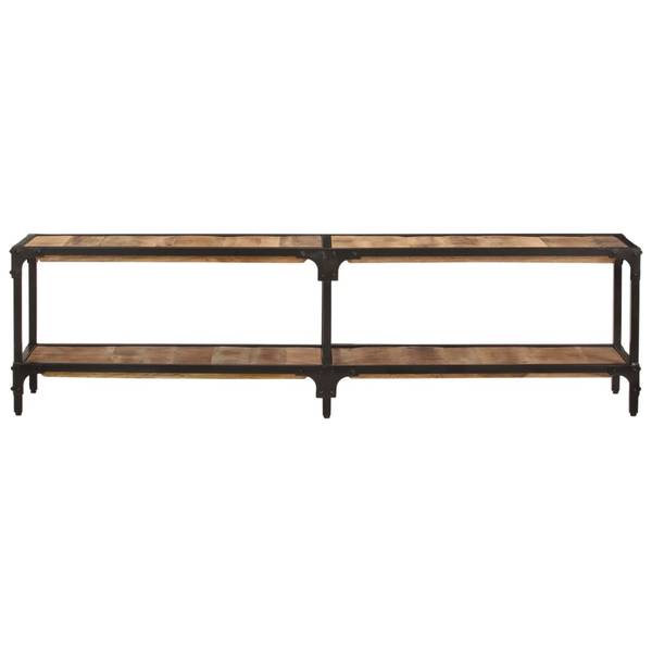 Tv-kast 3003707 bruin - mango - staal - 150 x 41 x 30 cm