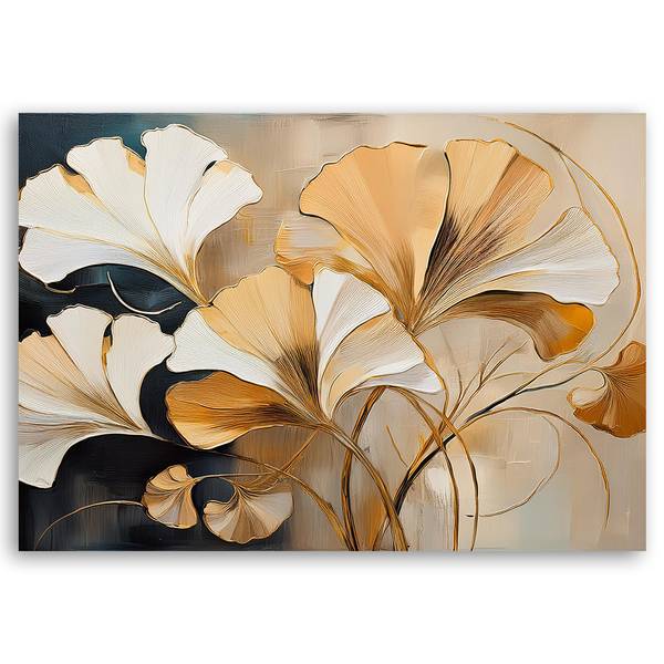 Wandbild boho blätter natur 60 x 40 cm
