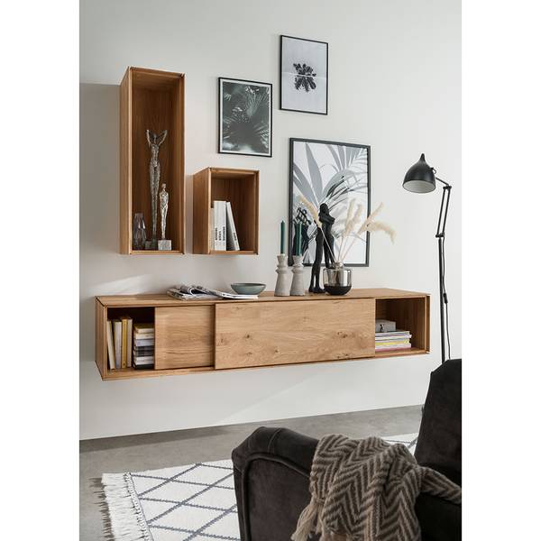 Lowboard WYNDHAM-69-3 Braun - Eiche - 170 x 33 x 41 cm