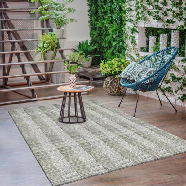 Tapis salon BANDA Gris - 120 x 170 cm