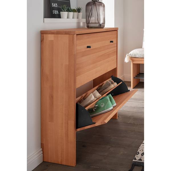Schuhschrank CUENCA-137-7 Braun - Buche - 82 x 95 x 27 cm