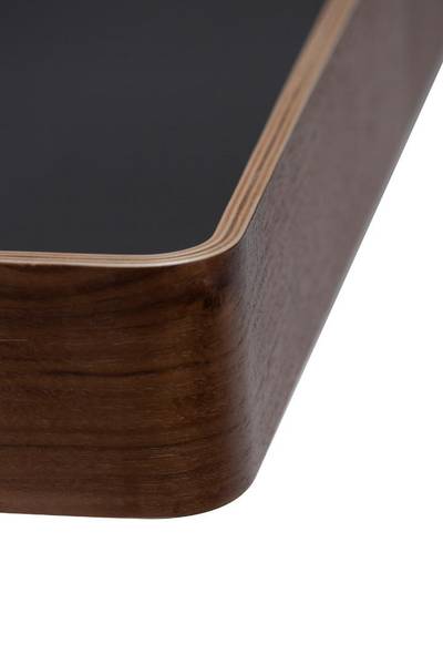 Wandplank Protopia kastanjebruin - wit