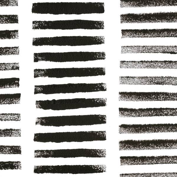 Tableau rondin noir en toile imprimée 80 x 80 x 2 cm