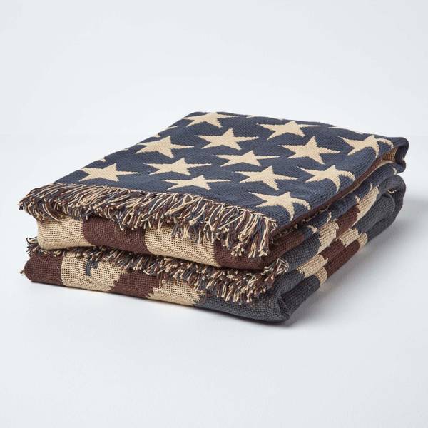 Decke Union Jack im Vintage-Stil 125 x 150 cm