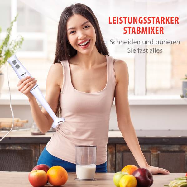Stabmixer MEALST481009 Weiß - Kunststoff - 6 x 36 x 6 cm