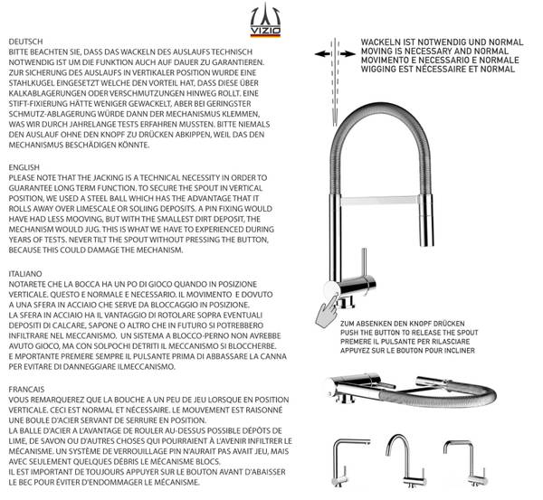 Vorfenster Armatur 4,5cm mit Brause Türkis - Metall - 35 x 45 x 5 cm