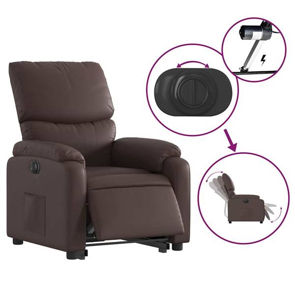 Fauteuil inclinable levage 3032391-3 Marron