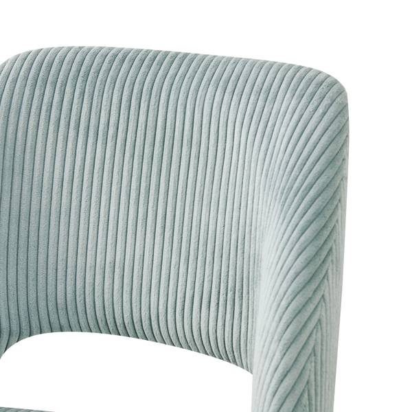 Polsterstuhl VICKY 2er-Set Blau - Metall - 53 x 81 x 58 cm