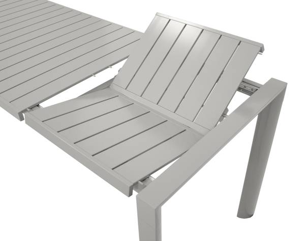Gartengarnitur BAGO 5-teilig Schwarz - Grau - Aluminium - 70 x 74 x 120 cm