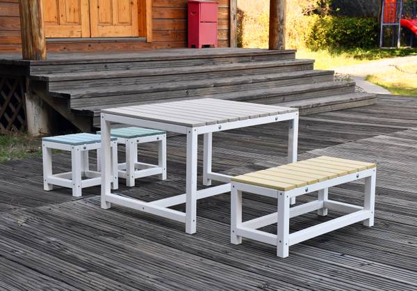 Kindersitzgruppe sedensa1 Weiß - Fichte - 75 x 80 x 60 cm