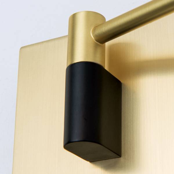 Wandleuchte BOSTON Gold - Metall - 11 x 17 x 57 cm