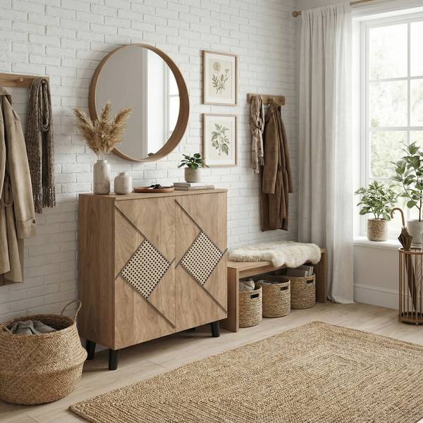 Schuhkommoden Caudicle Braun - Holzwerkstoff - 80 x 91 x 32 cm