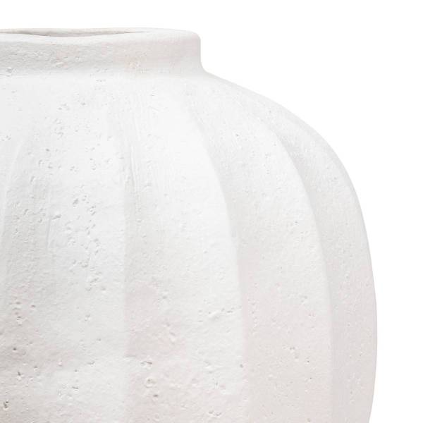 Vase AMIA Weiß - Stein - 25 x 28 x 25 cm