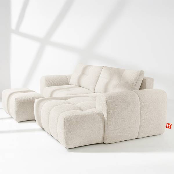 Ecksofa RAVIA Weiß