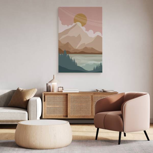 Leinwandbild See 80 x 120 x 120 cm