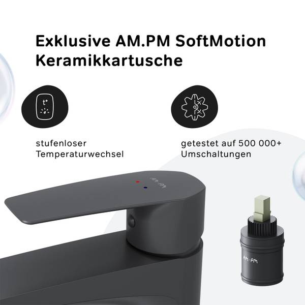 AM.PM Waschtischarmatur Wasserhahn Schwarz