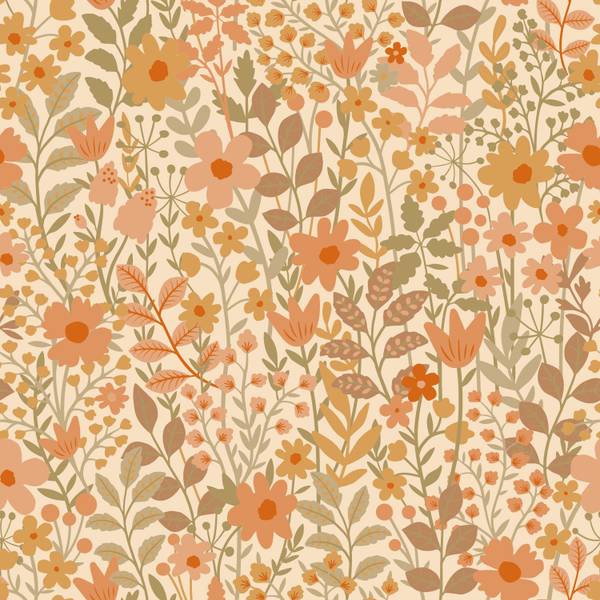 Tapete 131940 Orange - Papier - 50 x 900 x 900 cm