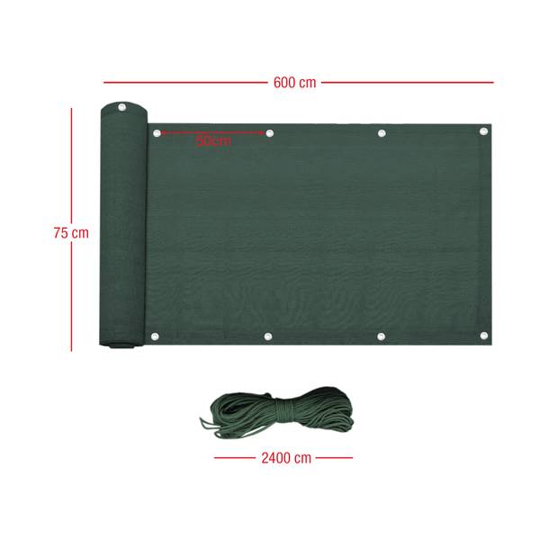 Balkonabdeckung RE6546 Grün