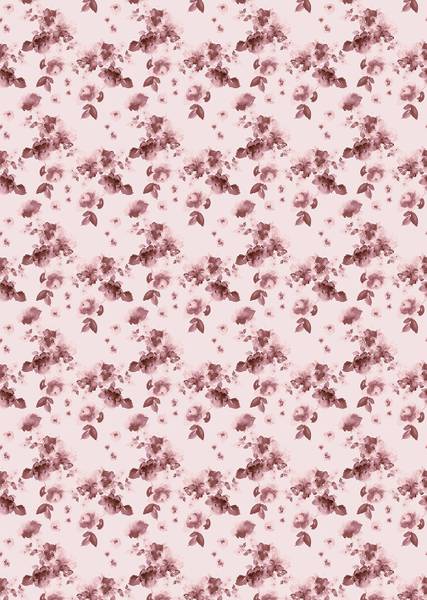 Romantische Panorama-Tapete Pink