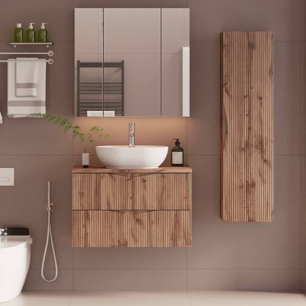 Badmöbel Tao 2er-Set Braun
