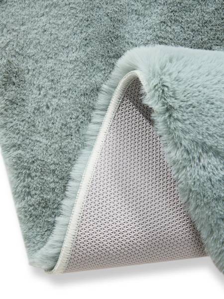Kunstfell-Teppich Dave Mint - Durchmesser: 80 cm