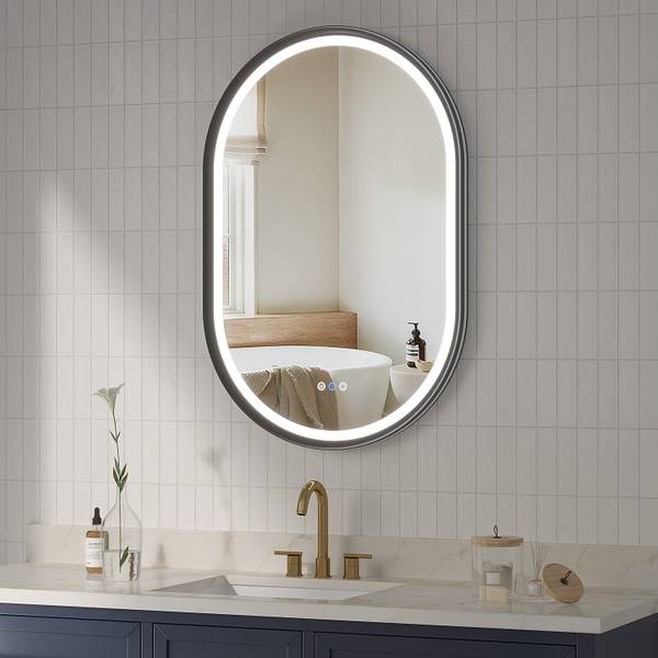 Wandspiegel GARDES LMR1196CS Schwarz - Glas - 90 x 60 x 4 cm