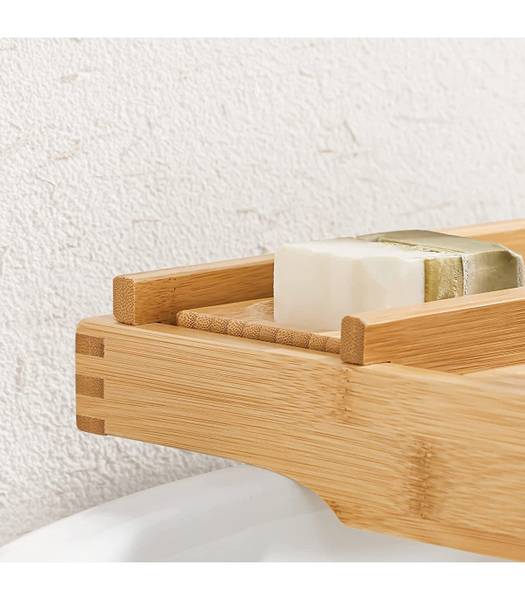 Badewannenablage Hugier Bambus - Braun