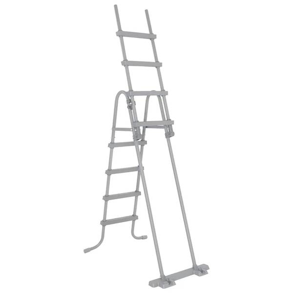 Pool Sicherheitsleiter 93340 Grau - Metall - Kunststoff - 1 x 122 x 1 cm