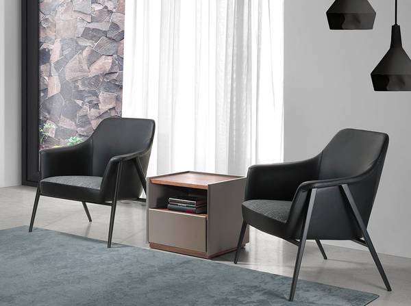 Sessel 5080 Schwarz - Polyester - Webstoff - 80 x 79 x 72 cm